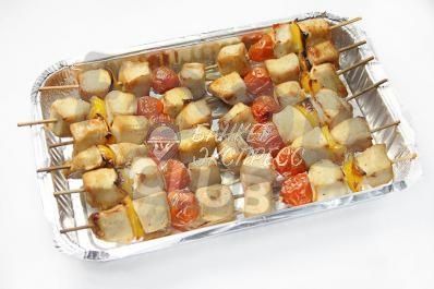 Мини-шашлычки из курицы Тайский стиль