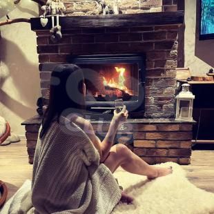 Домик для двоих с камином, баней и бассейном