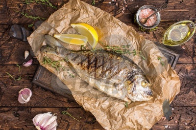 Дорадо на гриле