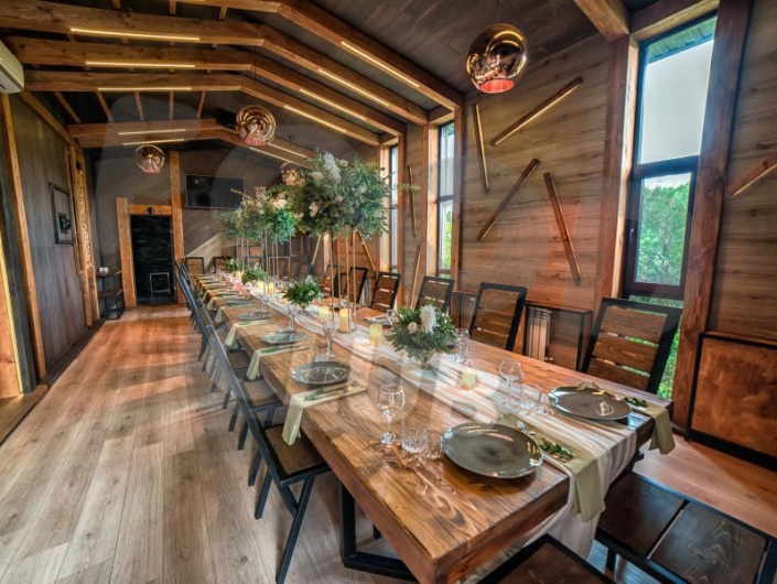 Банкетный зал в усадьбе Рыжий кот