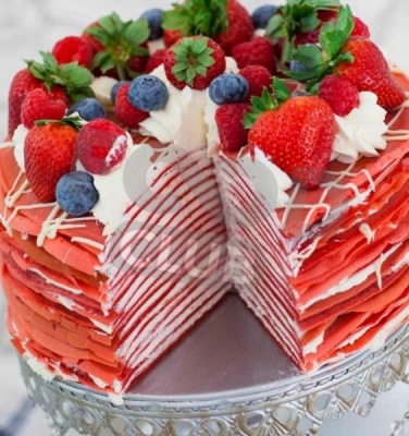 Блинный торт Красный бархат