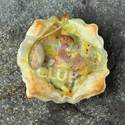 Киш с картофелем и мясом