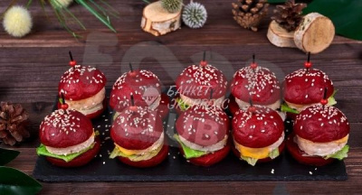 Мини-Бургеры с куриной котлетой 10 шт.