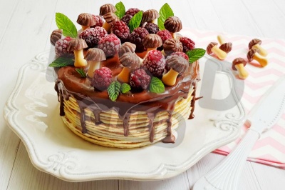 Блинный торт поляна